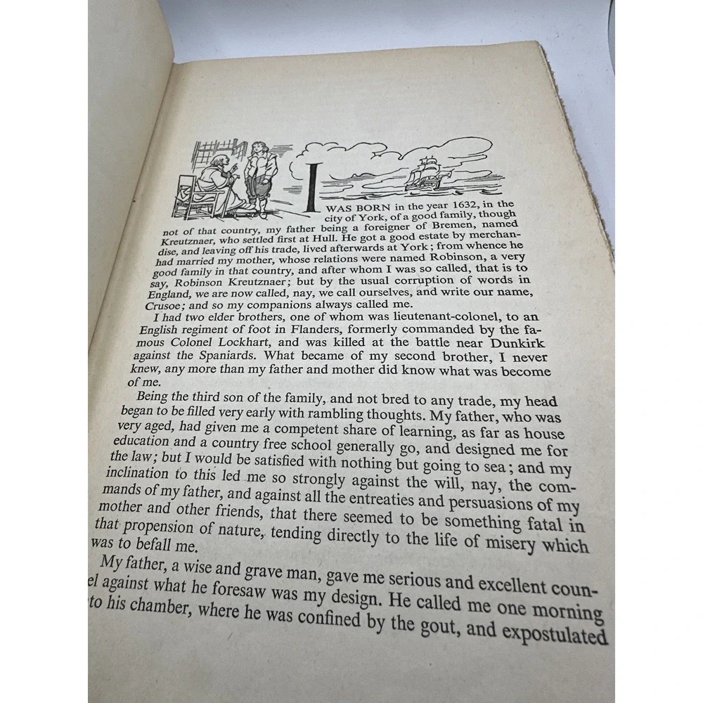 Robinson Crusoe‎ 1946 Daniel Defoe Hardcover Illustrated by Fritz Kredel